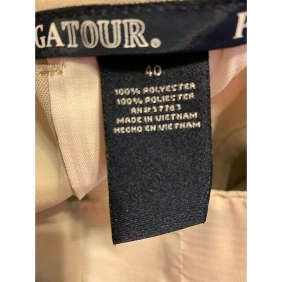 PGA TOUR SIZE 40 BEIGE GOLF SHORTS - Picture 3 of 3